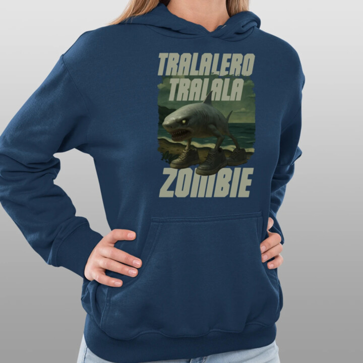 Tralalero tralala - zombie - Italian Brainrot  - dámská mikina s potiskem