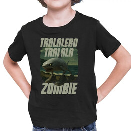 Tralalero tralala - zombie - Italian Brainrot  - dětské tričko s potiskem