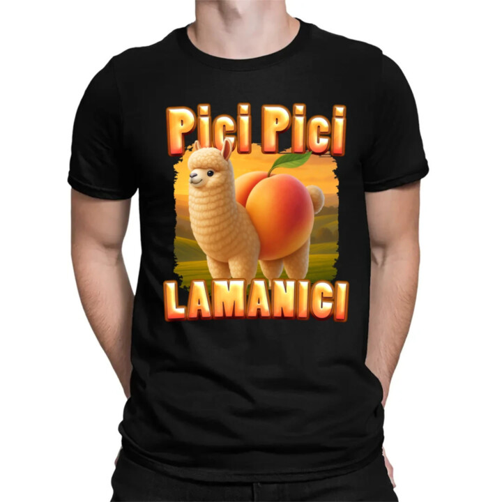 Pici pici lamanici - Italian Brainrot  - pánské tričko s potiskem