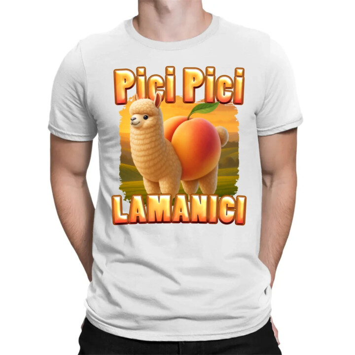 Pici pici lamanici - Italian Brainrot  - pánské tričko s potiskem