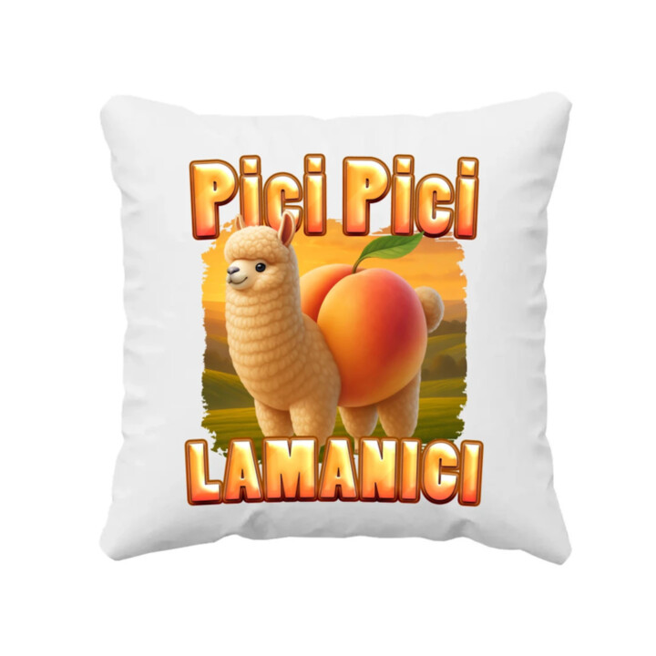 Pici pici lamanici - Italian Brainrot  - polštář s potiskem