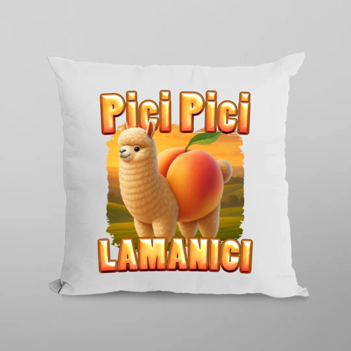 Pici pici lamanici - Italian Brainrot  - polštář s potiskem