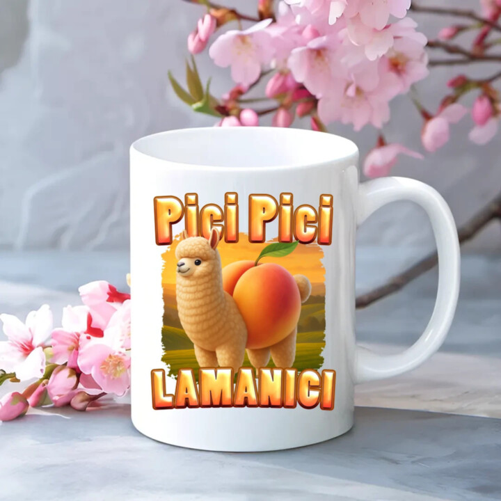 Pici pici lamanici - Italian Brainrot  - hrnek s potiskem