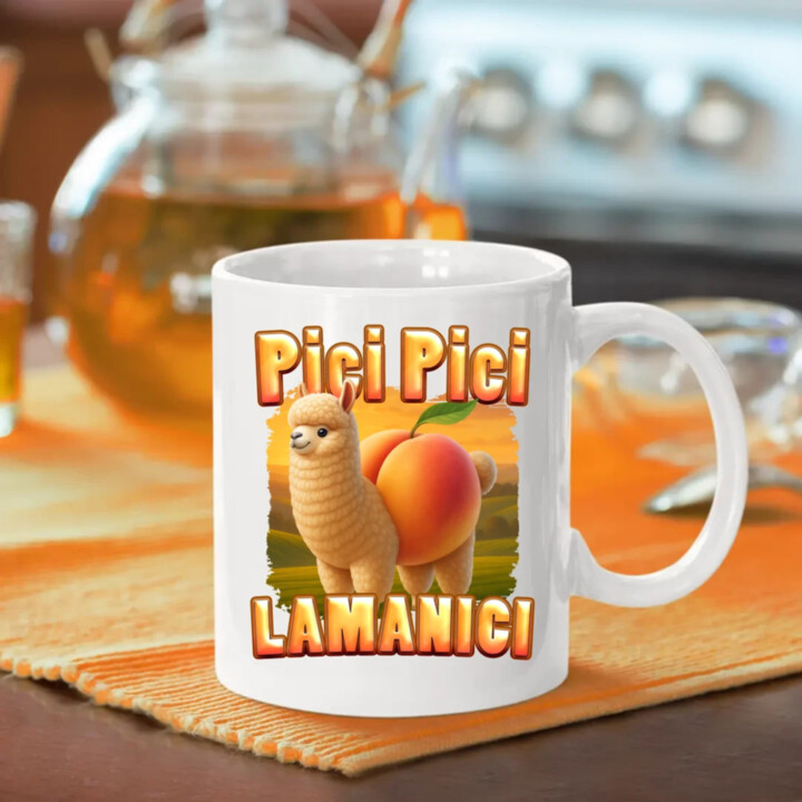 Pici pici lamanici - Italian Brainrot  - hrnek s potiskem