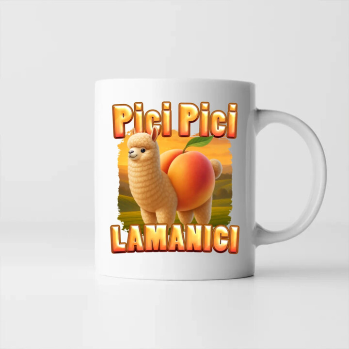 Pici pici lamanici - Italian Brainrot  - hrnek s potiskem