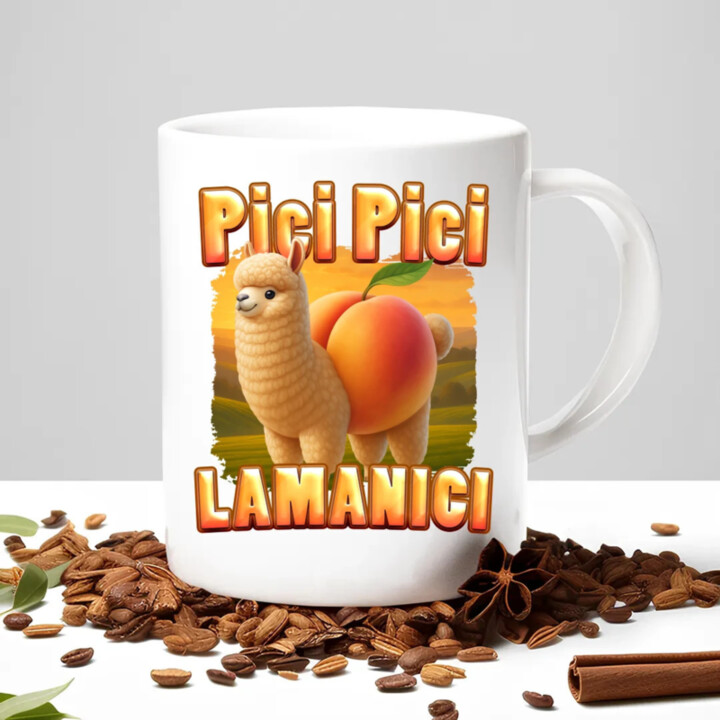 Pici pici lamanici - Italian Brainrot  - hrnek s potiskem