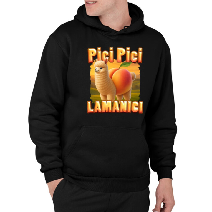 Pici pici lamanici - Italian Brainrot  - pánská mikina s potiskem