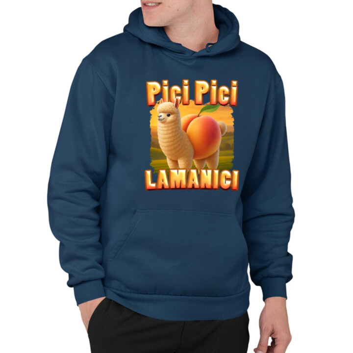 Pici pici lamanici - Italian Brainrot  - pánská mikina s potiskem