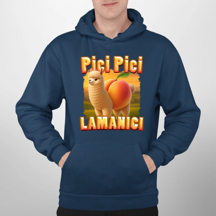 Pici pici lamanici - Italian Brainrot  - pánská mikina s potiskem