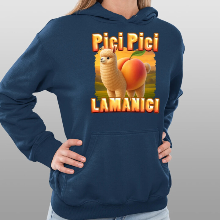 Pici pici lamanici - Italian Brainrot  - dámská mikina s potiskem