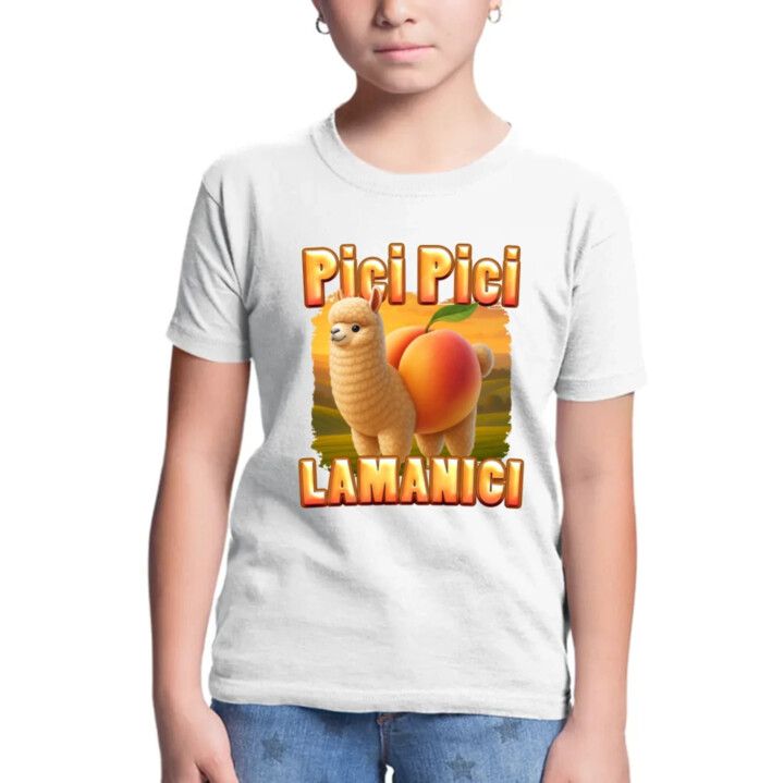 Pici pici lamanici - Italian Brainrot  - dětské tričko s potiskem