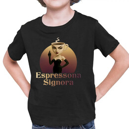 Espressona Signora - Italian Brainrot - dětské tričko s potiskem