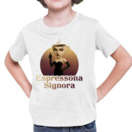 Espressona Signora - Italian Brainrot - dětské tričko s potiskem