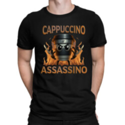Cappuccino Assassino V3 - Italian Brainrot - Hrnek Ninja - pánské tričko s potiskem