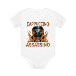 Cappuccino Assassino V3 - Italian Brainrot - Hrnek Ninja - dětské body s potiskem