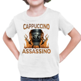 Cappuccino Assassino V3 - Italian Brainrot - Hrnek Ninja - dětské tričko s potiskem