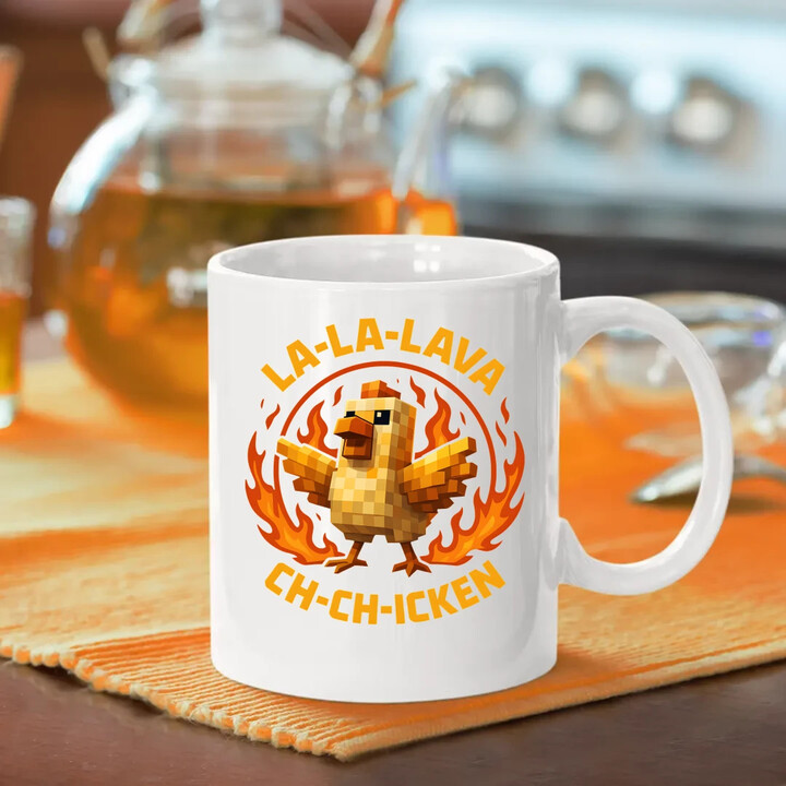 La-la-lava ch-ch-icken - Lávové kuře - hrnek s potiskem