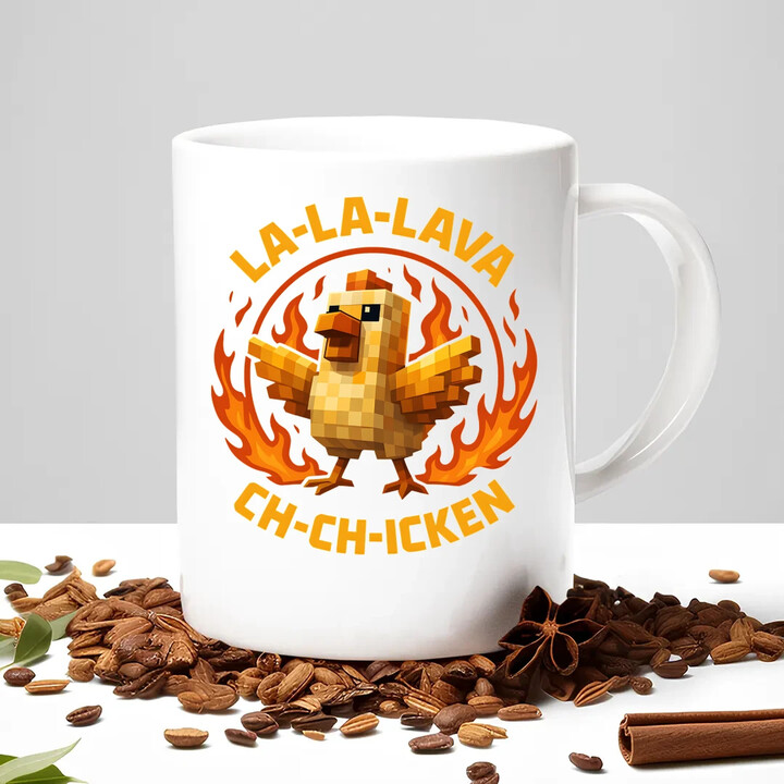 La-la-lava ch-ch-icken - Lávové kuře - hrnek s potiskem