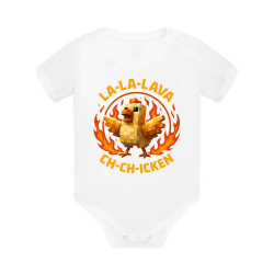La-la-lava ch-ch-icken - Lávové kuře - dětské body s potiskem