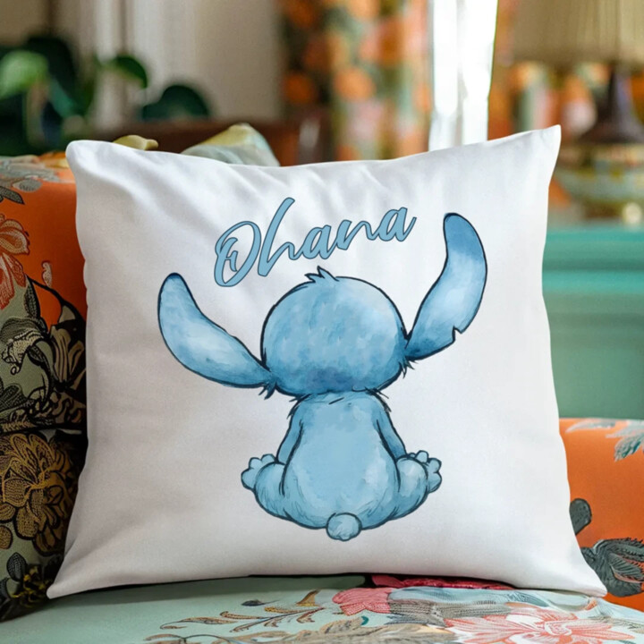 Ohana - polštář s potiskem pro fanoušky lilo a stitche