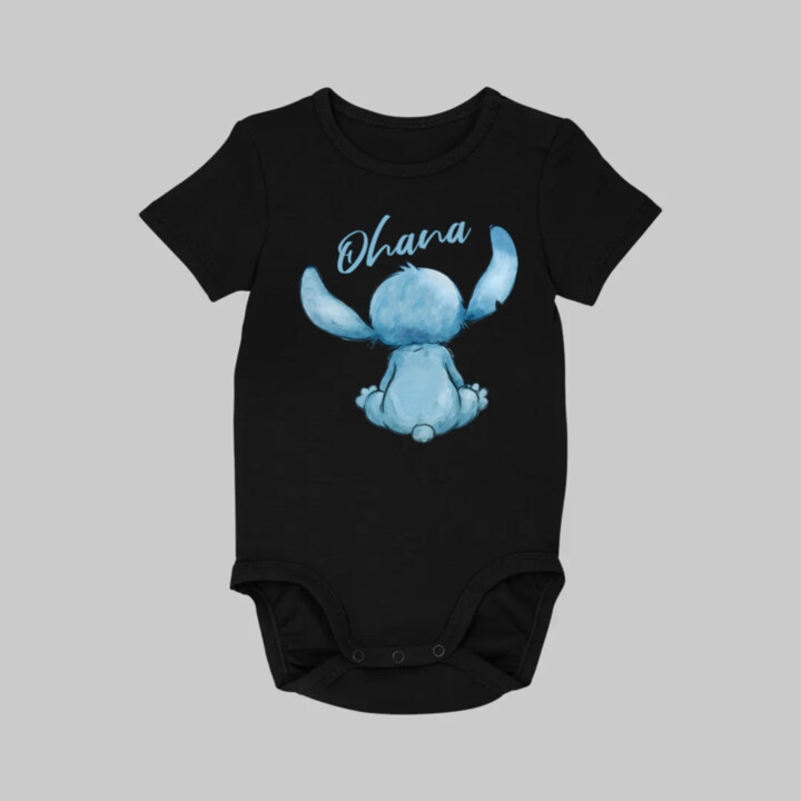 Ohana - dětské body s potiskem pro fanoušky lilo a stitche