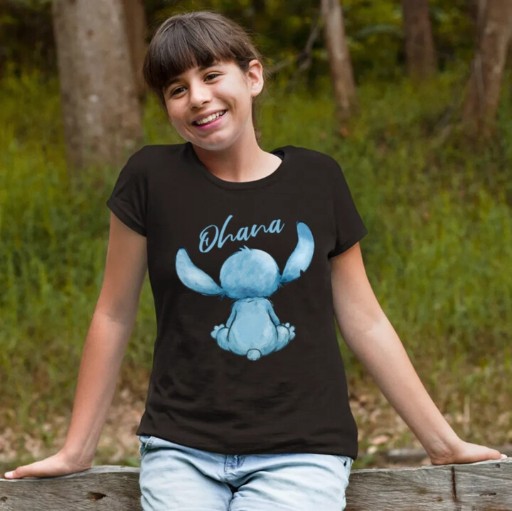 Ohana - dětské tričko s potiskem pro fanoušky lilo a stitche