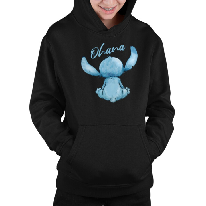 Ohana - dětská mikina s kapucí pro fanoušky lilo a stitche