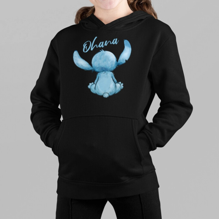 Ohana - dětská mikina s kapucí pro fanoušky lilo a stitche