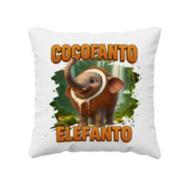 Cocofanto Elefanto - Italian Brainrot - slon v kokosu - polštář s potiskem
