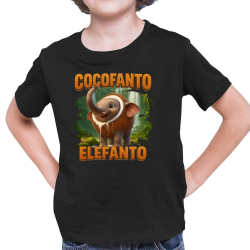 Cocofanto Elefanto - Italian Brainrot - slon v kokosu - dětské tričko s potiskem