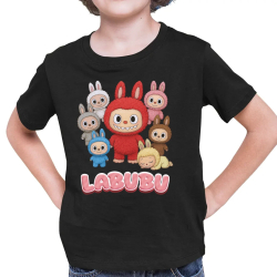 Panenky Bubu – skupina postav – dárek pro fanoušky Labubu - dětské tričko s potiskem