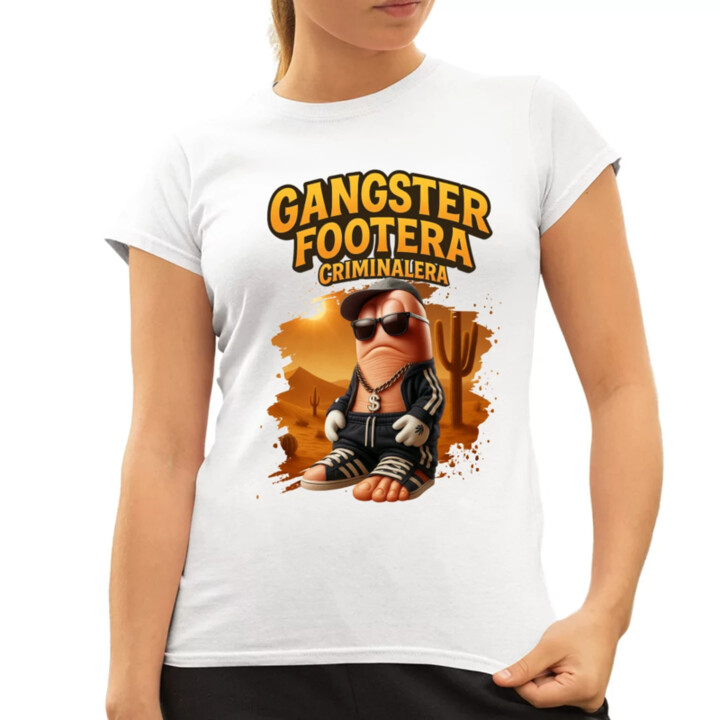 Gangster Footera Criminalera - Italian Brainrot - noha zločince  - dámské tričko s potiskem