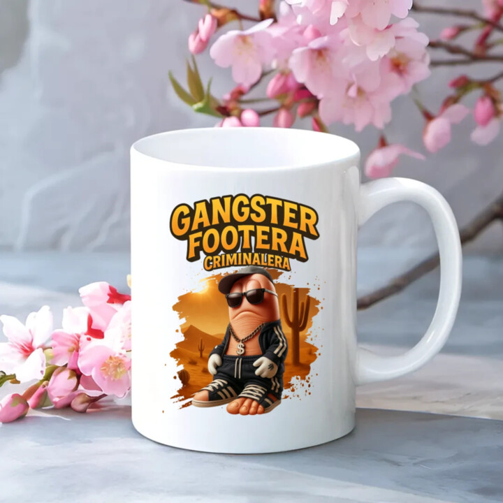 Gangster Footera Criminalera - Italian Brainrot - noha zločince - hrnek s potiskem