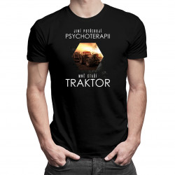 Jiní potřebují psychoterapii, mně stačí traktor - pánské tričko s potiskem