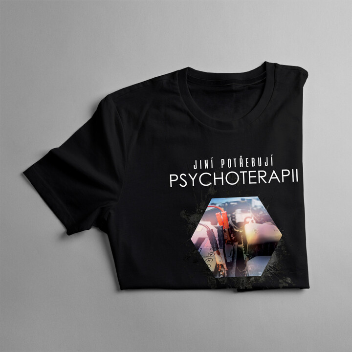 Jiní potřebují psychoterapii, mně stačí dílna - pánské tričko s potiskem