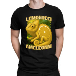 Lemonucci Ameleonni - Italian Brainrot - chameleon citron - pánské tričko s potiskem