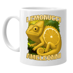 Lemonucci Ameleonni - Italian Brainrot - chameleon citron - hrnek s potiskem