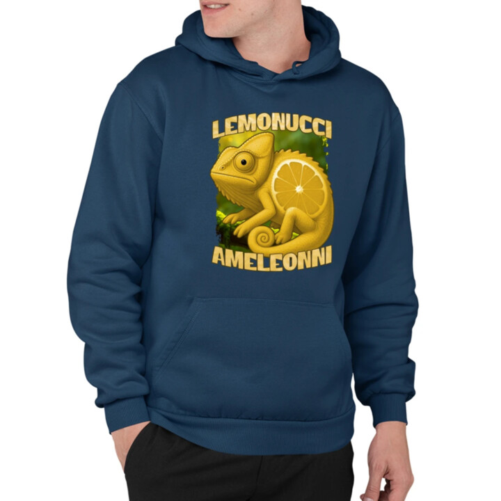 Lemonucci Ameleonni - Italian Brainrot - chameleon citron - pánská mikina s potiskem