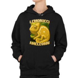Lemonucci Ameleonni - Italian Brainrot - chameleon citron - dámská mikina s potiskem