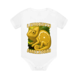 Lemonucci Ameleonni - Italian Brainrot - chameleon citron - dětské body s potiskem
