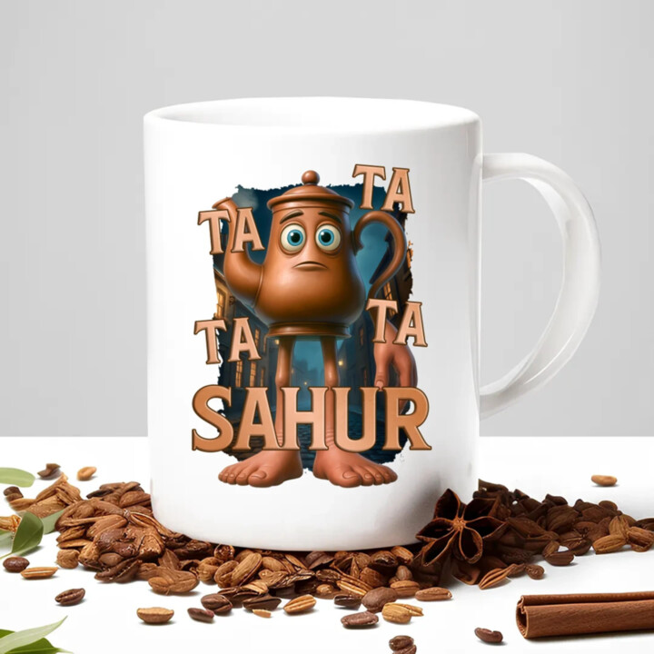 Ta Ta Ta Ta Sahur - Italian Brainrot - chodící kotlík - hrnek s potiskem