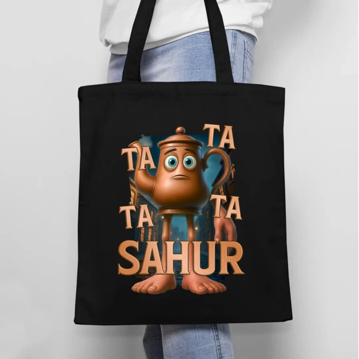 Ta Ta Ta Ta Sahur - Italian Brainrot - chodící kotlík - taška s potiskem