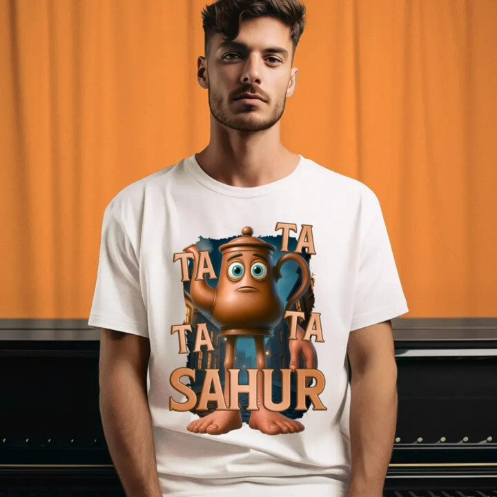 Ta Ta Ta Ta Sahur - Italian Brainrot - chodící kotlík - pánské tričko s potiskem