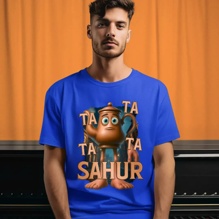 Ta Ta Ta Ta Sahur - Italian Brainrot - chodící kotlík - pánské tričko s potiskem