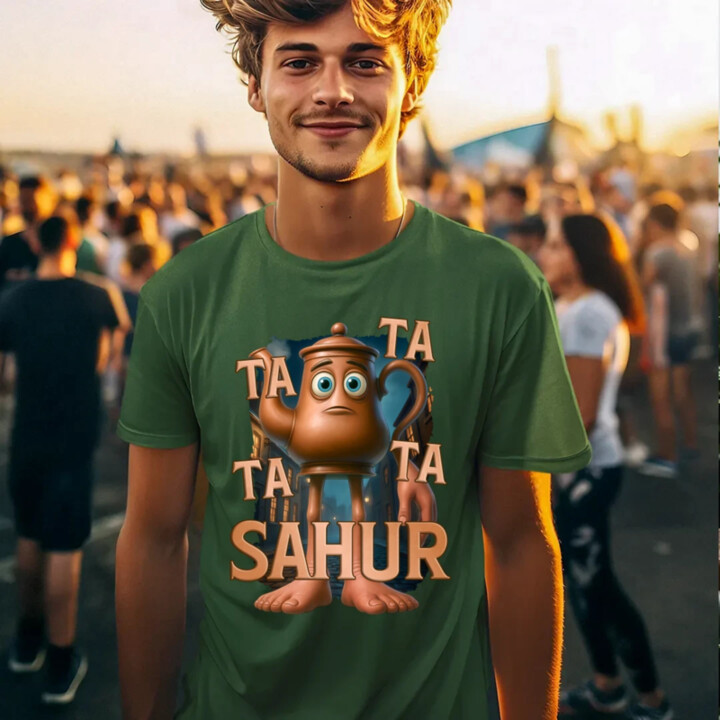 Ta Ta Ta Ta Sahur - Italian Brainrot - chodící kotlík - pánské tričko s potiskem