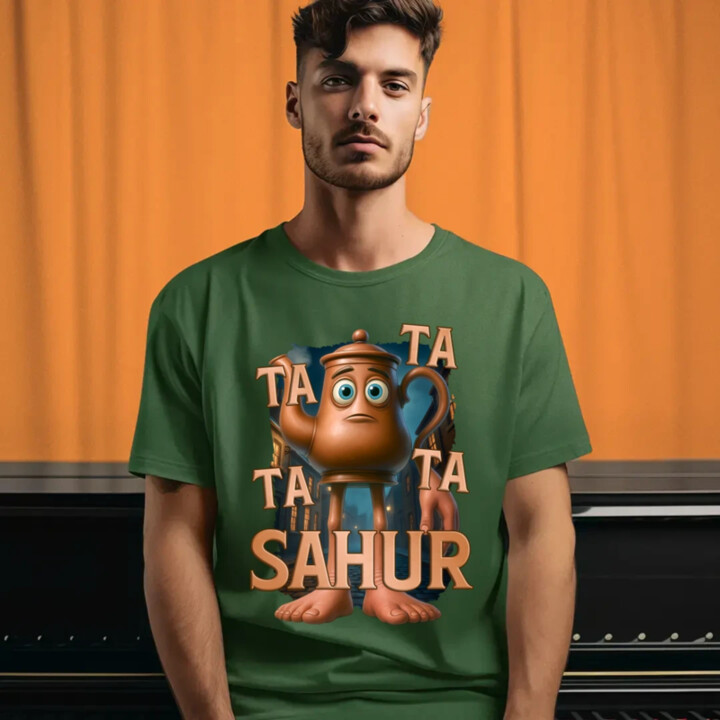 Ta Ta Ta Ta Sahur - Italian Brainrot - chodící kotlík - pánské tričko s potiskem