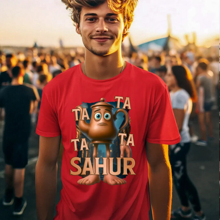 Ta Ta Ta Ta Sahur - Italian Brainrot - chodící kotlík - pánské tričko s potiskem