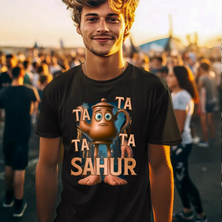 Ta Ta Ta Ta Sahur - Italian Brainrot - chodící kotlík - pánské tričko s potiskem