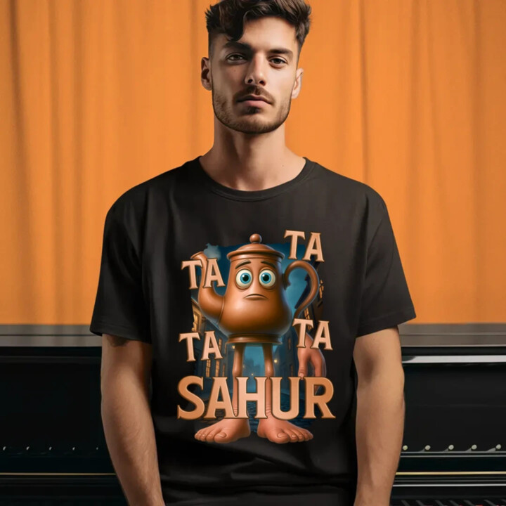 Ta Ta Ta Ta Sahur - Italian Brainrot - chodící kotlík - pánské tričko s potiskem