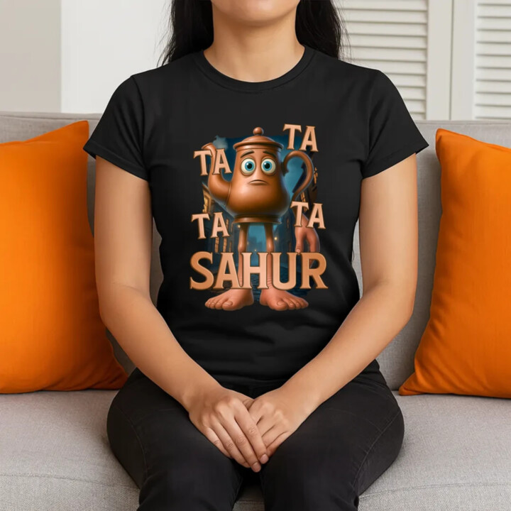 Ta Ta Ta Ta Sahur - Italian Brainrot - chodící kotlík  - dámské tričko s potiskem